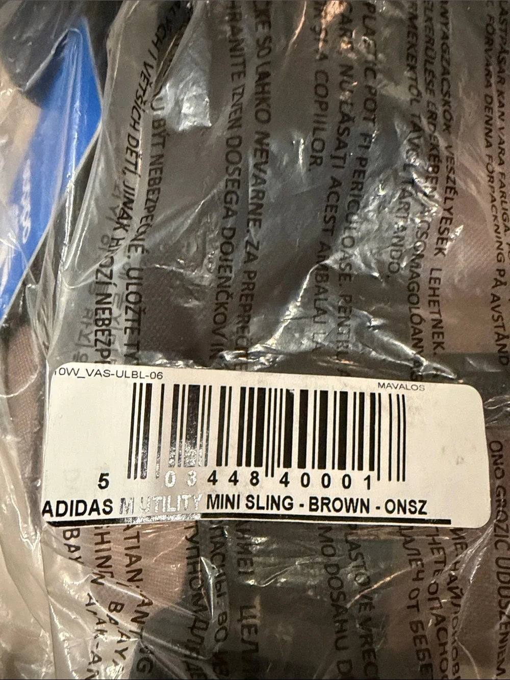 ADIDAS Brown Originals Utility Mini Sling Bag/NWT